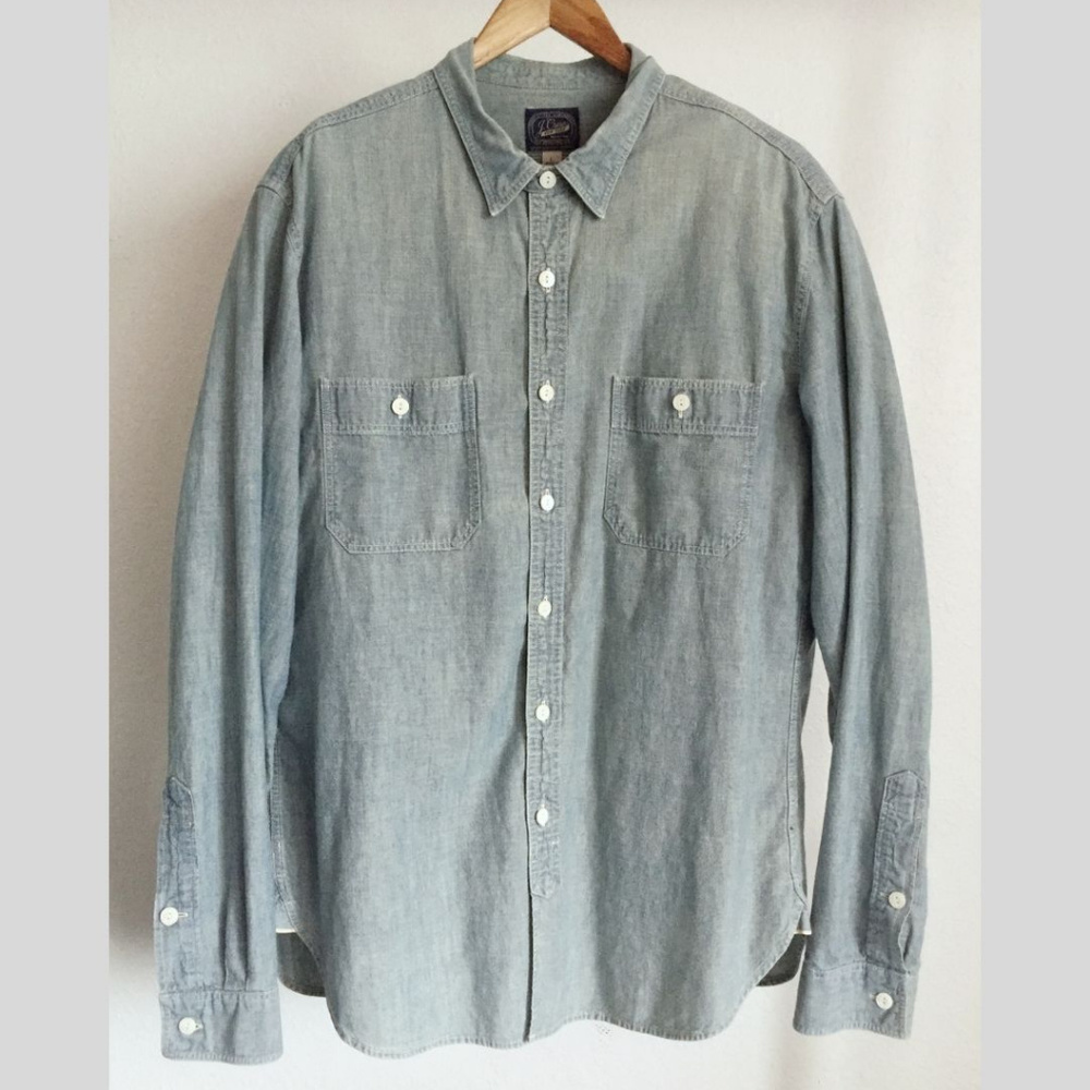 Selvedge Japanese chambray utility shirt